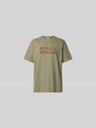MAISON KITSUNÉ T-Shirt aus reiner Baumwolle in Khaki, Größe M