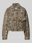 IQ Studio Jeansjacke mit Pattentaschen in Beige, Größe 38