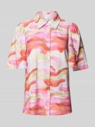 YAS Regular Fit Hemdbluse mit 1/2-Arm Modell 'AROLA' in Pink, Größe 38