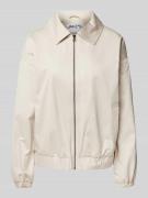 Jake*s Casual Bomberjacke mit Leistentaschen in Ecru, Größe 36