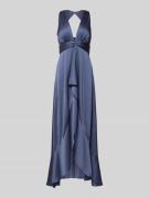 Jake*s Cocktail Abendkleid im Double-Layer-Look in Rauchblau, Größe 44