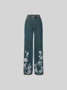 ROTATE Straight Fit Jeans aus Baumwolle in Jeansblau, Größe 29