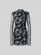 ROTATE Minikleid mit Rückenausschnitt in Black, Größe 34