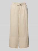 Christian Berg Woman Wide Leg Stoffhose mit Tunnelzug in Beige, Größe ...