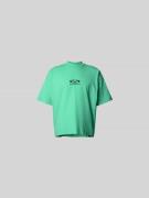 VETEMENTS Oversized T-Shirt aus Baumwolle in Neon Gruen, Größe XS