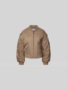 Stand Studio Steppjacke mit Zweiwege-Reißverschluss in Taupe, Größe 42