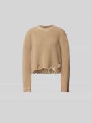 MM6 Maison Margiela Pullover im Used-Look in Beige, Größe M