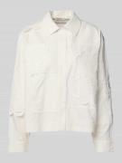 Stella Nova Relaxed Fit Bluse mit Lochstickerei Modell 'Elements' in W...