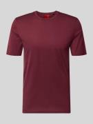 HUGO Slim Fit T-Shirt aus reiner Baumwolle Modell 'DIMERSTEE' in Borde...