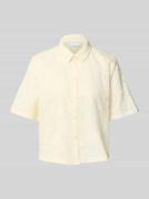 Jake*s Collection Regular Fit Hemdbluse mit 1/2-Arm in Ecru, Größe 44
