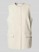 Jake*s Collection Weste mit Rundhalsausschnitt in Kitt, Größe 44