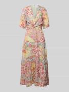 ADLYSH Cocktailkleid im Stufen-Look in Kirsche, Größe XL