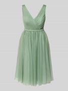 TROYDEN COLLECTION Cocktailkleid mit V-Ausschnitt in Mint, Größe 42
