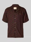 BLKVIS Relaxed Fit Freizeithemd mit Label-Stitching in Black, Größe L