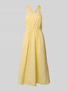 Bash Midikleid mit Raffungen in Hellgelb, Größe 36