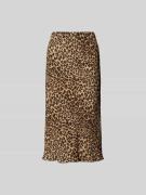 Nanushka Midirock mit elastischem Bund in Hellbraun, Größe L