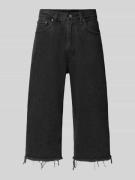 Levi's® Relaxed Fit Bermudas mit Fransen Modell '478 BAGGY CAPRI' in B...