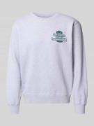 Edwin Sweatshirt mit Statement-Print Modell 'TAKUNI' in Hellgrau Melan...