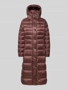 Blauer USA Daunenmantel mit Kapuze Modell 'ANITA' in Bordeaux, Größe S
