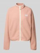 REVIEW Sweatjacke mit Reißverschluss in Altrosa, Größe XS