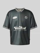 WOODBIRD Trikot mit Motiv- und Label-Print Modell 'Beam' in Black, Grö...