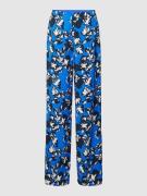 JOOP! Regular Fit Stoffhose mit floralem Allover-Print in Royal, Größe...