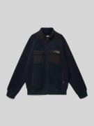 Garcia Jacke aus Teddyfell in Dunkelblau, Größe 176