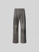 Diesel Sweathose mit elastischem Bund in Mittelgrau, Größe S