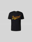 Dsquared2 T-Shirt mit Label-Print in Black, Größe M