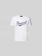 Dsquared2 T-Shirt mit Label-Print in Weiss, Größe L