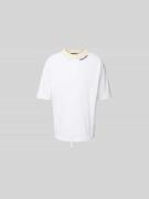 Dsquared2 Loose Fit T-Shirt mit Tunnelzug in Weiss, Größe L