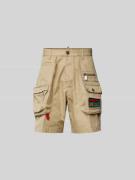 Dsquared2 Loose Fit Cargoshorts mit Label-Patch in Beige, Größe 48