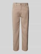 Emporio Armani Stoffhose mit 5-Pocket-Design in Beige, Größe 34