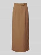 Max Mara Studio Maxirock aus Viskose-Leinen-Mix Modell 'NELLA' in Hell...