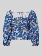 Weekend Max Mara Bluse mit 3/4-Arm Modell 'PALPITI' in Royal, Größe 40