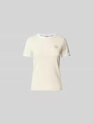 Kenzo T-Shirt mit Label-Detail in Ecru, Größe S
