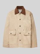 Mango Hemdjacke mit Pattentaschen Modell 'RIO' in Beige, Größe XS