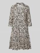 OPUS Knielanges Kleid im Stufen-Look Modell 'Walari' in BLACK, Größe 3...