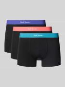 PAUL SMITH Trunks mit elastischem Logo-Bund im 3er-Pack in Black, Größ...