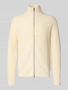 Forét Strickjacke aus Wolle mit Stehkragen Modell 'DELTA' in Offwhite,...