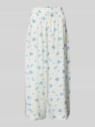 MSCH Copenhagen Wide Leg Stoffhose mit floralem Print Modell 'Rojan' i...