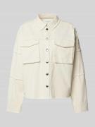 YAS Jeansjacke mit Fransen Modell 'JESSIE' in Beige, Größe L