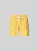 Closed Badehose mit Eingrifftaschen in Hellgelb, Größe L