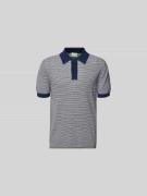 Closed Poloshirt mit kurzer Knopfleiste in Bleu, Größe XL