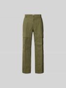 Closed Relaxed Fit Cargohose mit Stretch-Anteil in Oliv, Größe 34