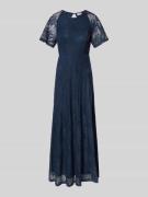 Vila Maxikleid mit Häkelspitze Modell 'EMMA' in Marine, Größe S