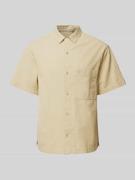 Calvin Klein Jeans Regular Fit Freizeithemd mit Brusttasche in Beige, ...