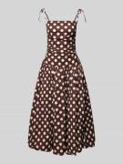 Amy Lynn Cocktailkleid mit Raffungen Modell 'Alexa' in Dunkelbraun, Gr...