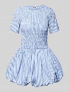 Amy Lynn Cocktailkleid mit Smok-Details Modell 'Eleonor' in Blau, Größ...