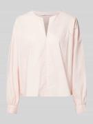 Lanius Regular Fit Bluse mit V-Ausschnitt in Hellrosa, Größe 40